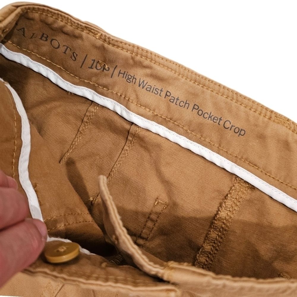 Talbots Tan Patch Pocket Crop Chinos - Picture 8 of 8